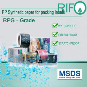 Hârtie sintetică PP imprimabilă offset, UV, flexibilă pentru produse de îngrijire personală